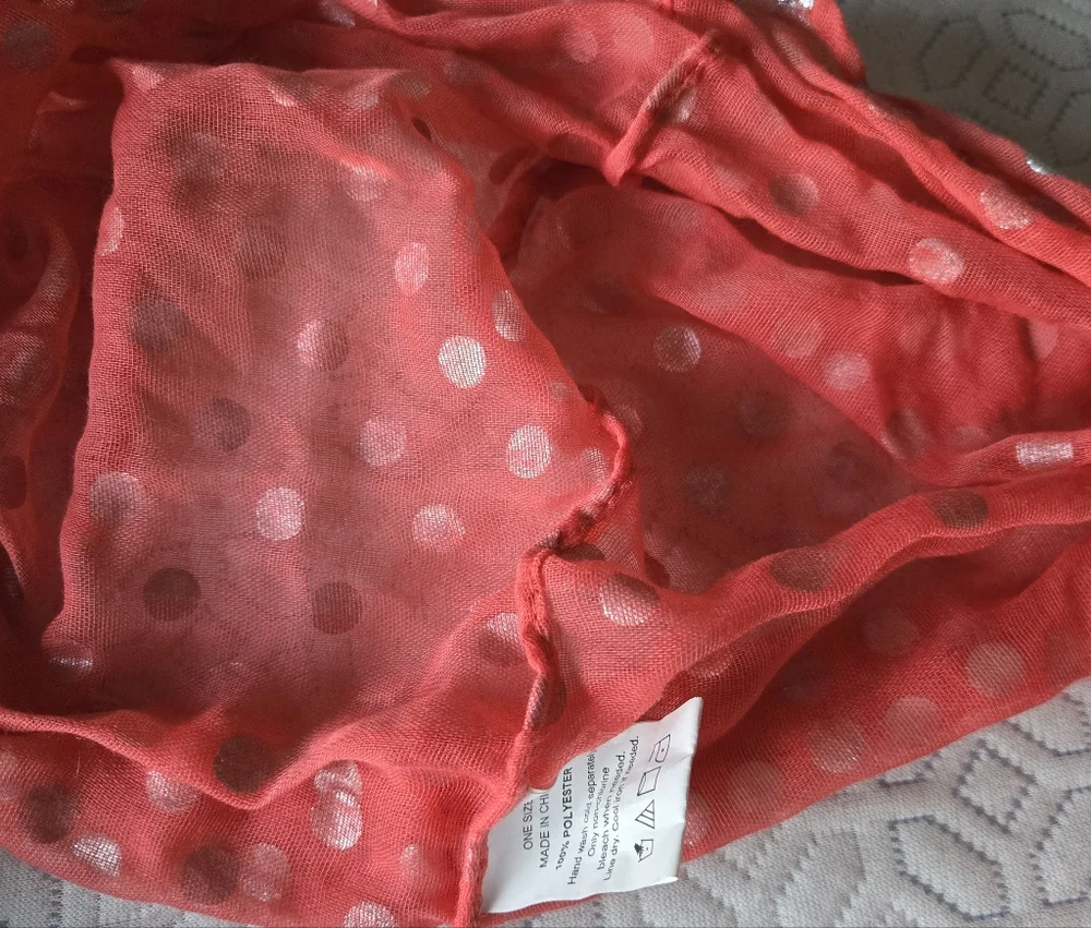 Polka Dot Infinity Scarf
